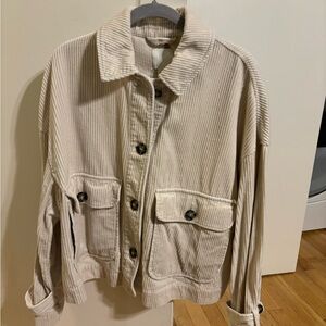 H&M Boxy Corduroy Jacket (Size: M)